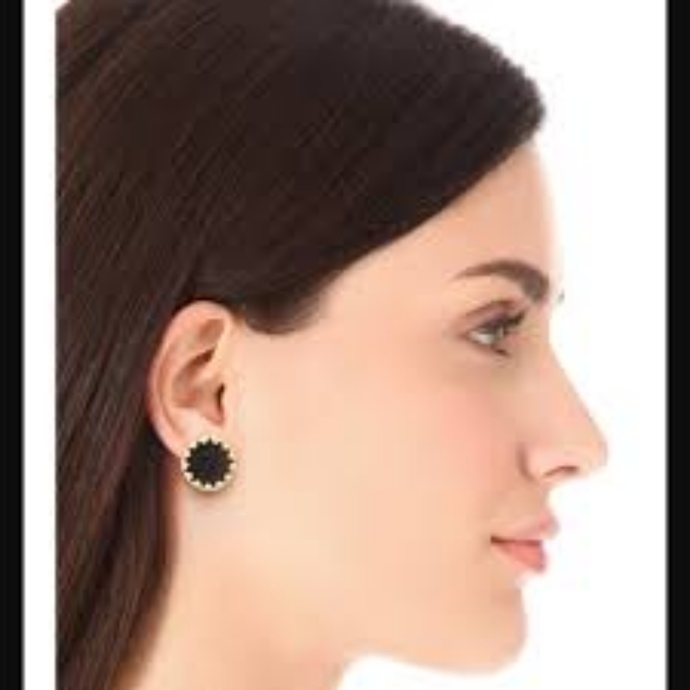 House of Harlow 1960 Black Sunburst Earrings